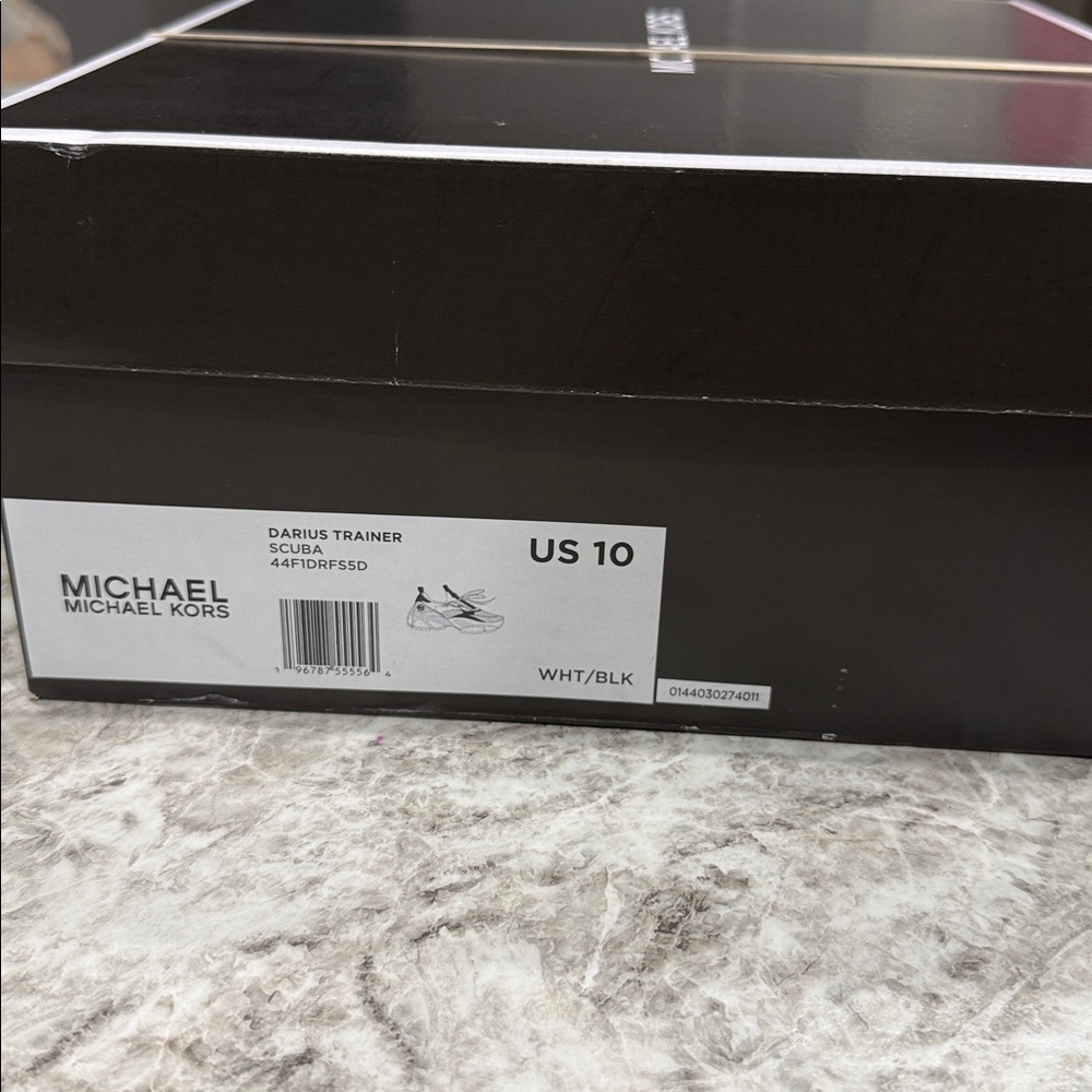 Michael Kors Darius Trainer in Black and White